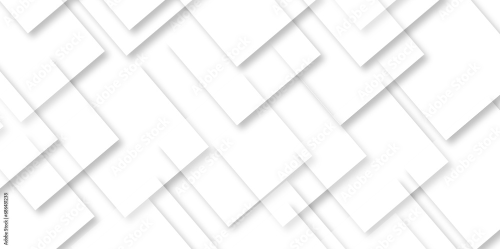 Abstract white square shape geometric line background. vector illustration, White Business Style Background white paper texture and business ,card, flyer, wallpaper design vector template.
