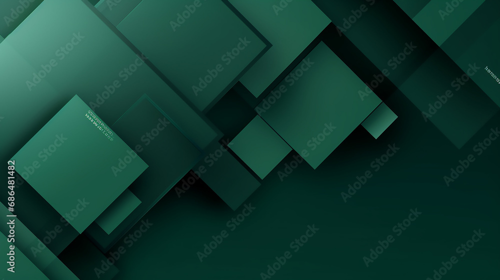 digital dark green square backdrop background. Modern dark blue square overlapped pattern on background. digital dark green square backdrop background. Modern dark blue square overlapped pattern on background.