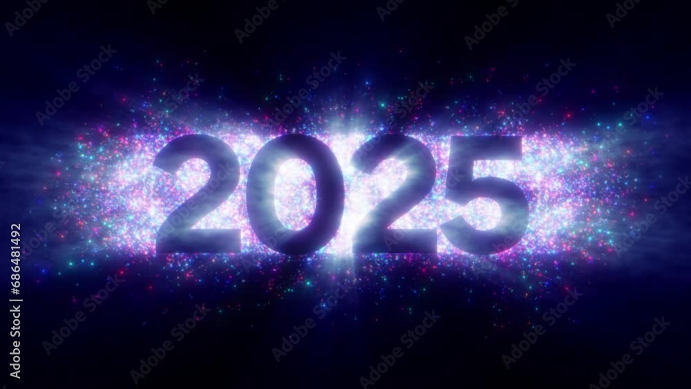 New Year Motion Graphic Animation 2025 - Video Text Reveal Animation New Year Motion Graphic Animation 2025 - Video Text Reveal Animation