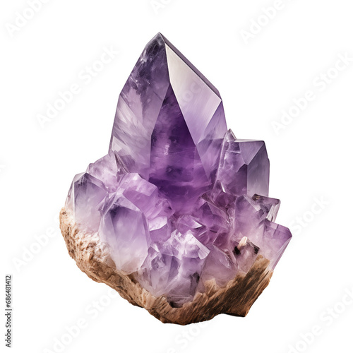 amethyst isolated on white background