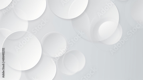 Modern abstract white circle shape background. abstract white circles. banner design. Creative white background. Abstract background with gray circle. White abstract modern business background. 