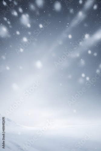 Falling snow background. Vertical composition