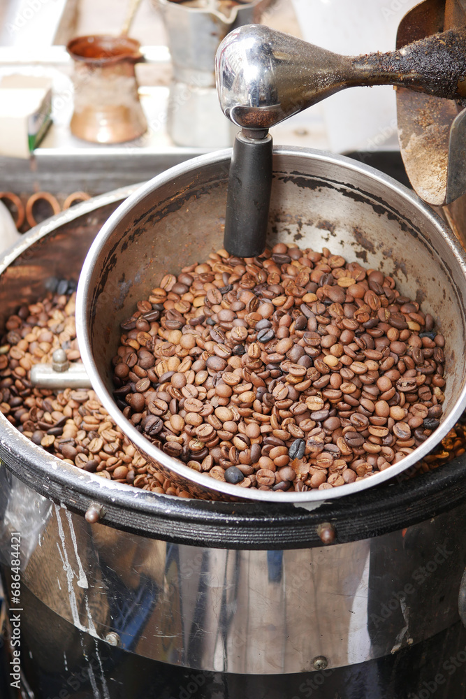 fresh coffee beans selling at Istanbul street in a jar fresh coffee beans selling at Istanbul street in a jar