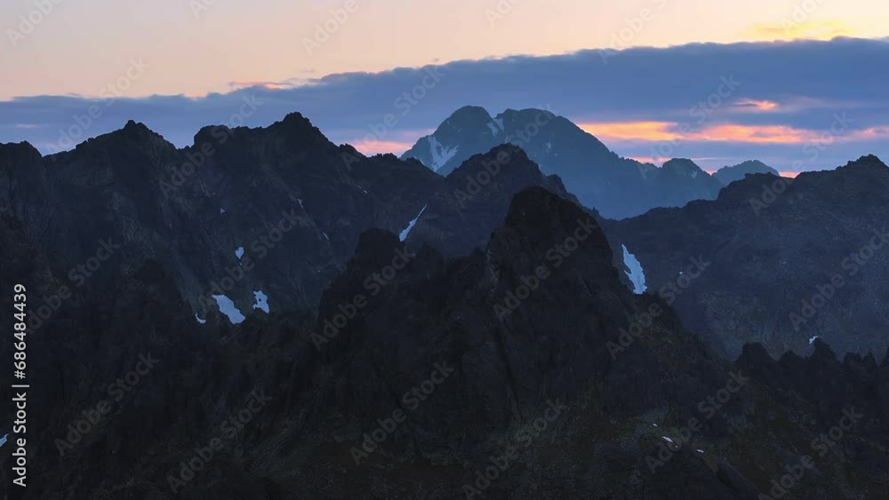 mountain landscape dynamic slow stable drone shot at sunrise in alpine environment and sharp ridges 6 mountain landscape dynamic slow stable drone shot at sunrise in alpine environment and sharp ridges 6