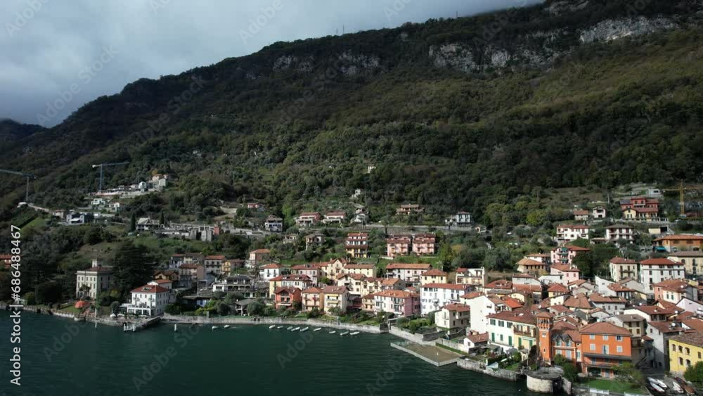 A Serene Italian Village Nestled on the Shores of Como Lake A Serene Italian Village Nestled on the Shores of Como Lake