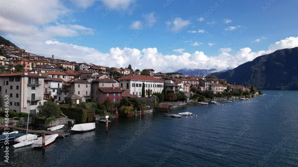 A Picturesque Town on the Shores of Como Lake, Italy A Picturesque Town on the Shores of Como Lake, Italy