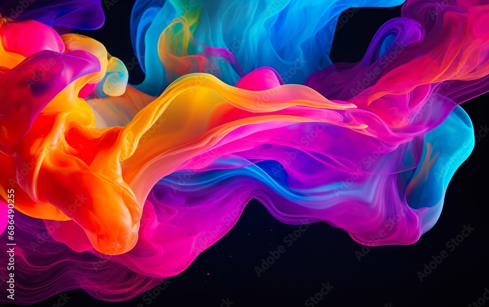 Vibrant neon colorful liquid background Vibrant neon colorful liquid background