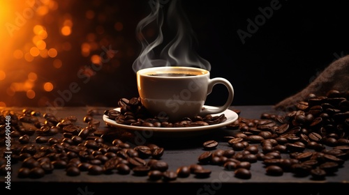 Rich Dark Coffee Background, Stock photography