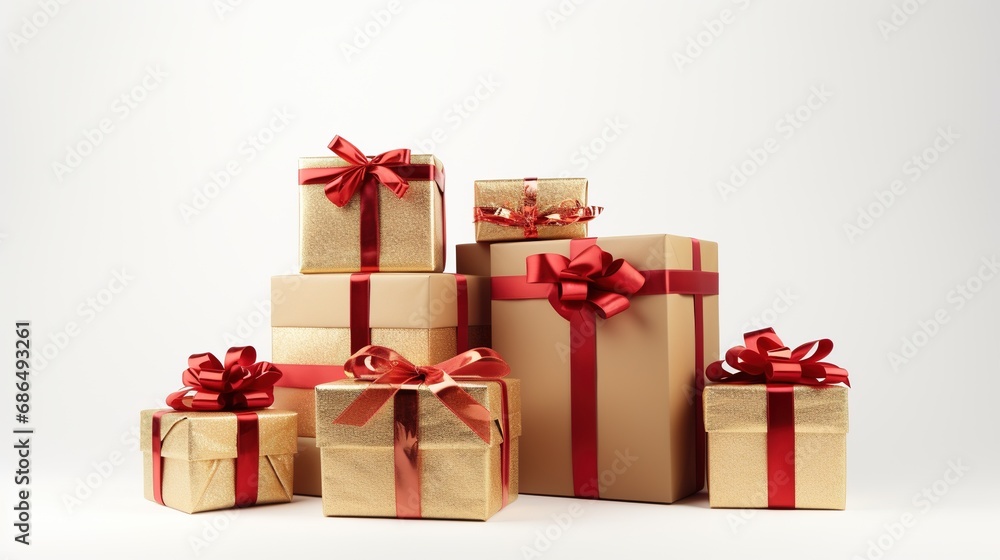 Christmas Gifts Isolated on the White Background
Christmas Gifts Isolated on the White Background