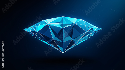 Low polygon diamond
