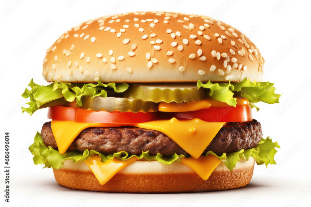 hamburger isolated on white background hamburger isolated on white background