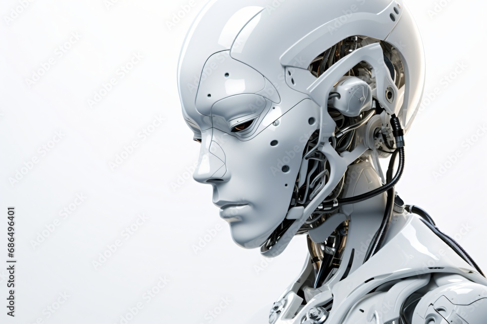 A white color robot A white color robot