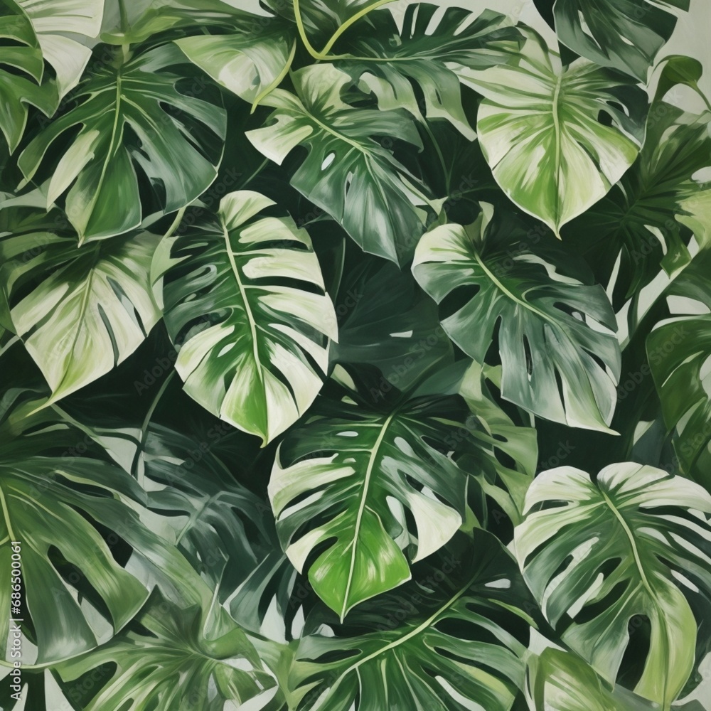 green leaves seamless pattern green leaves seamless pattern