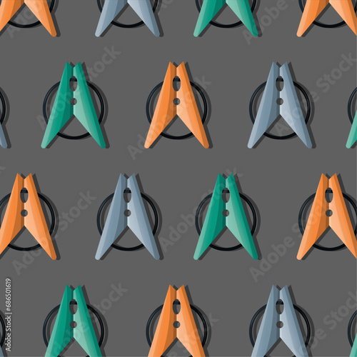 vector clothespin pattern