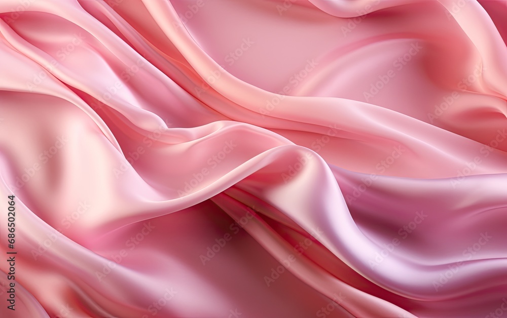 Fototapeta premium Pink silk background.