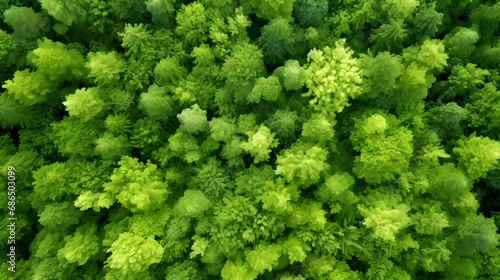 Aerial top view forest tree, Rainforest ecosystem and healthy environment concept and background, Texture of green tree forest view from above. generative ai. © mustak
