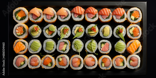sushi rolls set concept