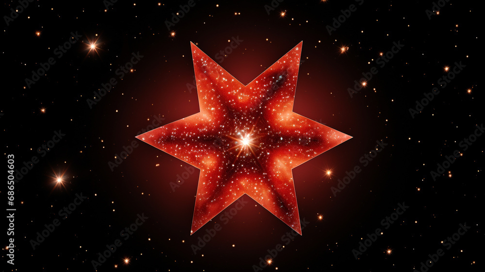 red star on black background HD 8K wallpaper Stock Photographic Image red star on black background HD 8K wallpaper Stock Photographic Image