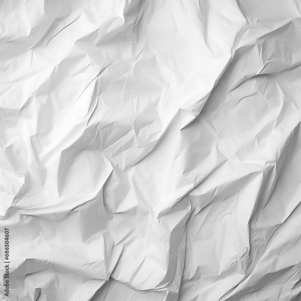 Obraz premium White crumpled paper texture 