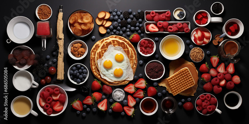 American Breakfast set concept