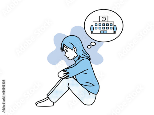 不登校、学校に行きたくない中高生の女の子