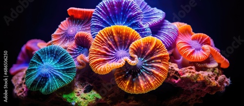 A diverse rainbow acanthastrea with moon-like craters. © 2rogan