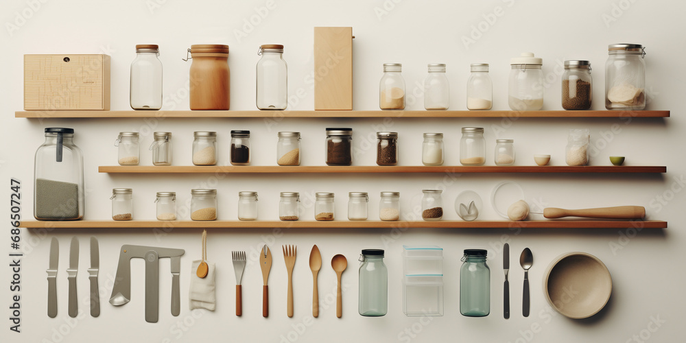 kitchen things set concept