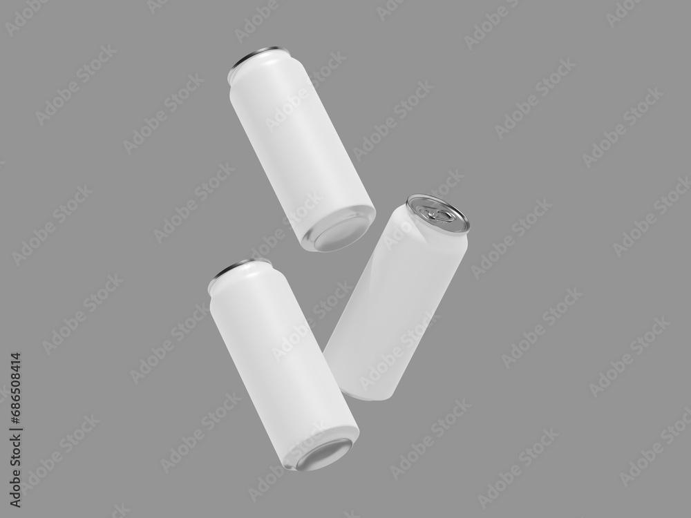 Blank Empty Can Mockup Realistic 3D Rendered Floating Blank Empty Can Mockup Realistic 3D Rendered Floating