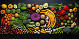 vegetables set concept