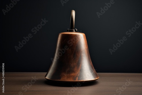 A single cowbell isolated on white background photo