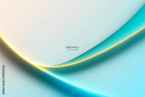 Abstract Blue Gold Background. colorful wavy design wallpaper. creative graphic 2 d illustration. trendy fluid cover with dynamic shapes flow.