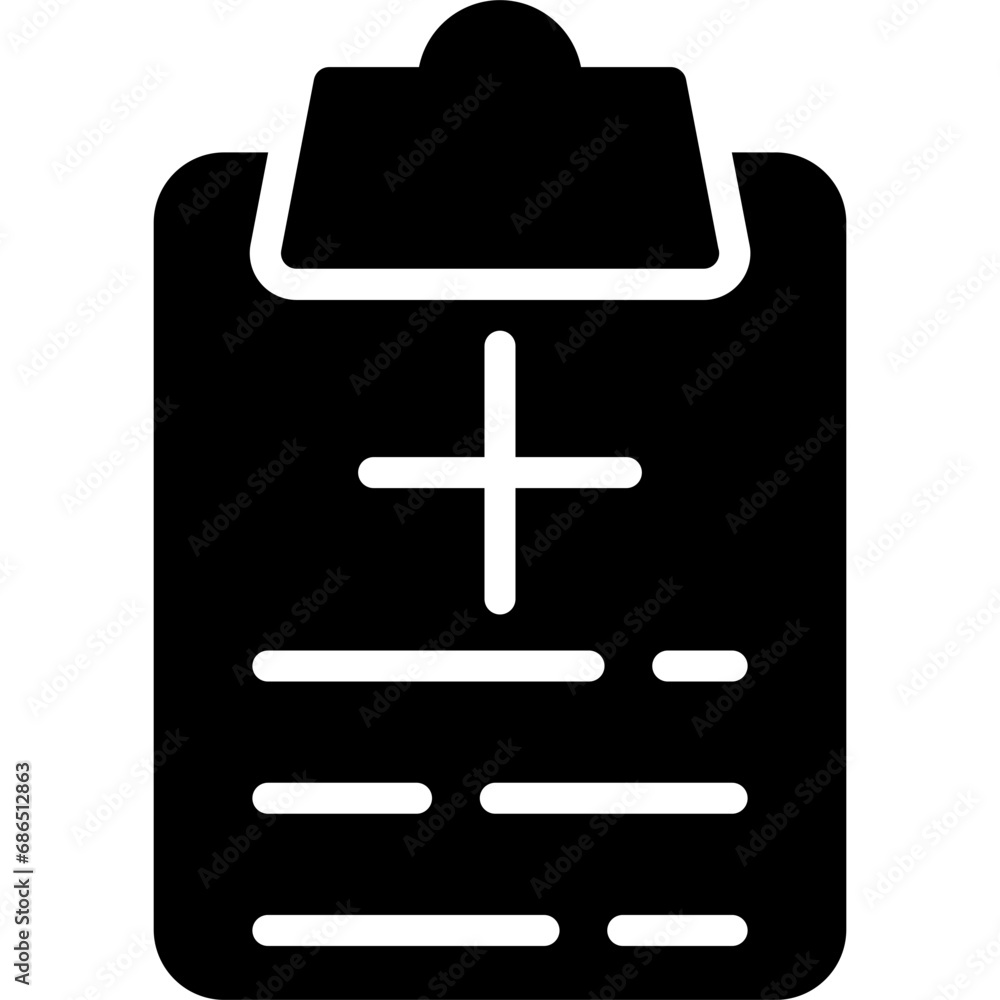 Obraz premium Medical Report Icon