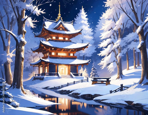 Wallpaper Mural 雪景色 Torontodigital.ca