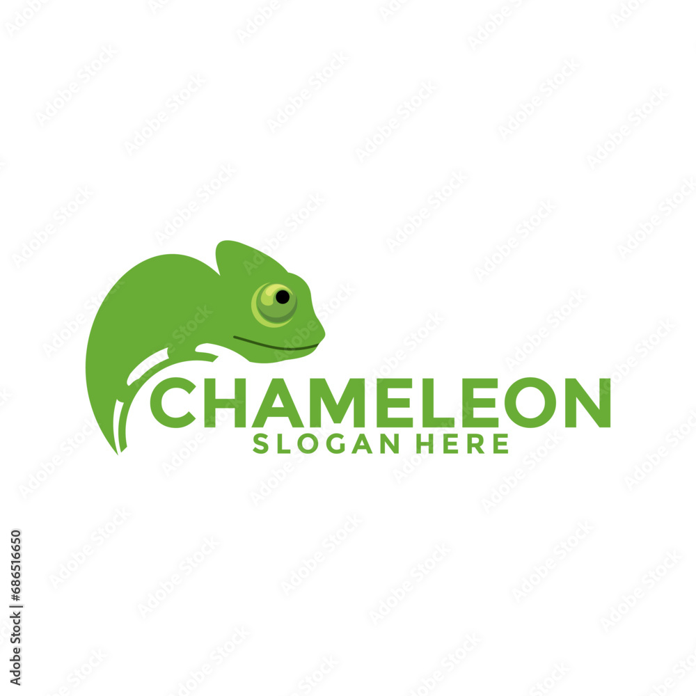 Chameleon logo vector design template Chameleon logo vector design template