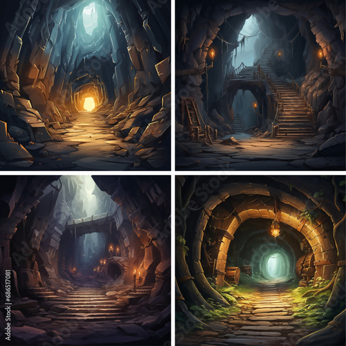 mystery darkness exploration fear magic deep fantasy shadow ground inside path silhouette human