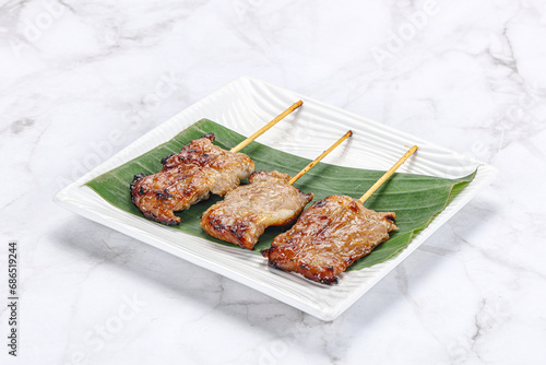 Thai cuisine - grilled pork skewer