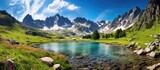 France's Ayous lakes tour in Pyrenees National Park near Gentau lake in Pyrenees Atlantiques.