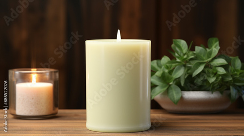 candles in the dark HD 8K wallpaper Stock Photographic Image 