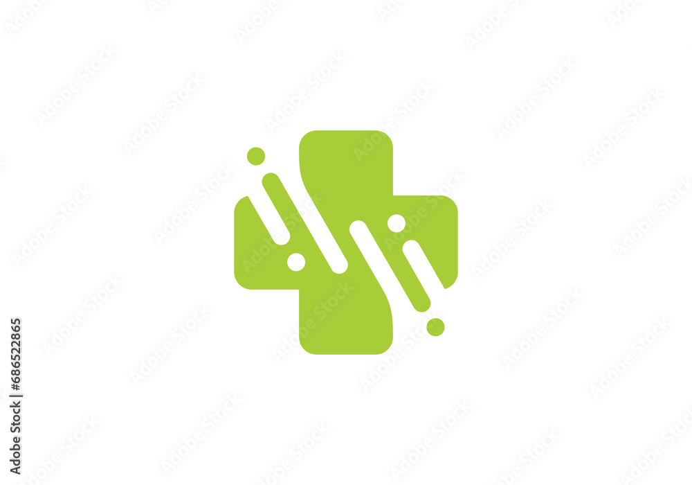 fast medical logo, health tech connection concept logo design fast medical logo, health tech connection concept logo design