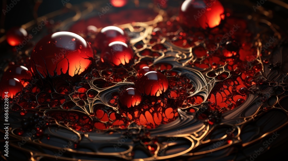 Dark Secret: Crimson Orbs of the Demi-Urge Lattice - generative ai Dark Secret: Crimson Orbs of the Demi-Urge Lattice - generative ai