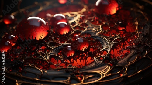 Dark Secret: Crimson Orbs of the Demi-Urge Lattice - generative ai