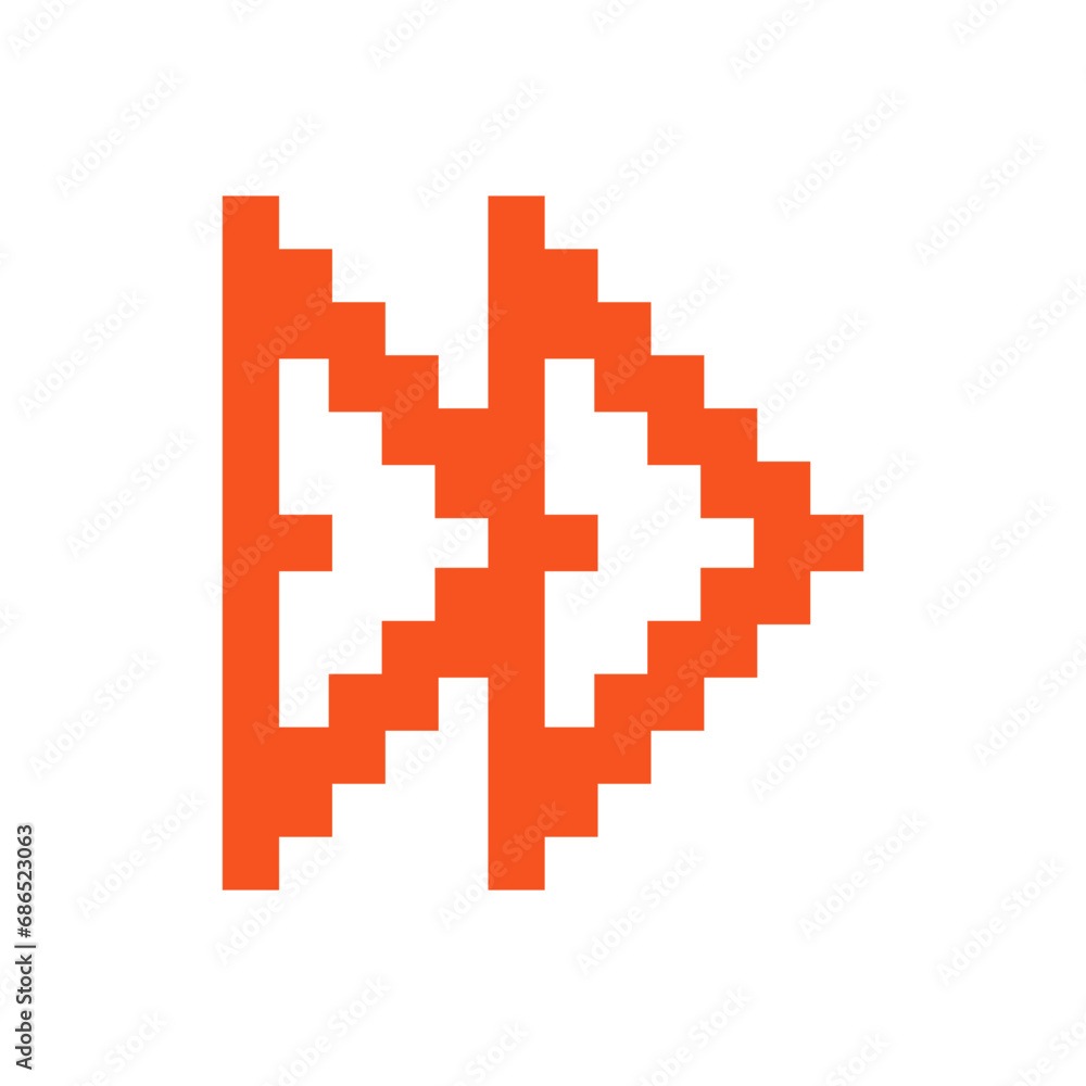Fototapeta premium Arrow Pixel Art