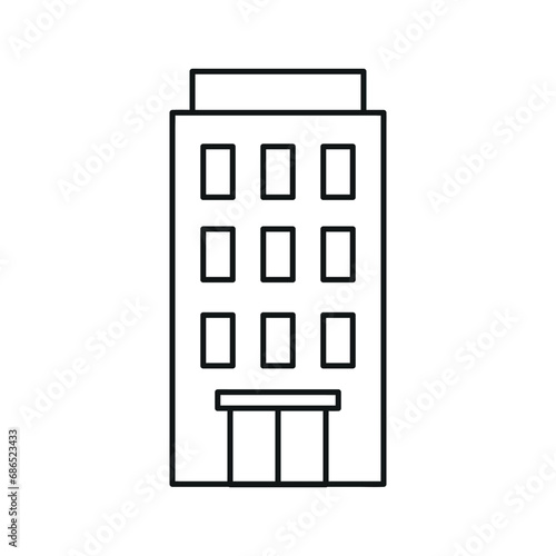 Linear Buildings Icon