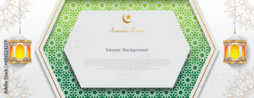 white islamic banner background for ramadan kareem, eid mubarak, eid al-adha, eid al-fitr, etc.
