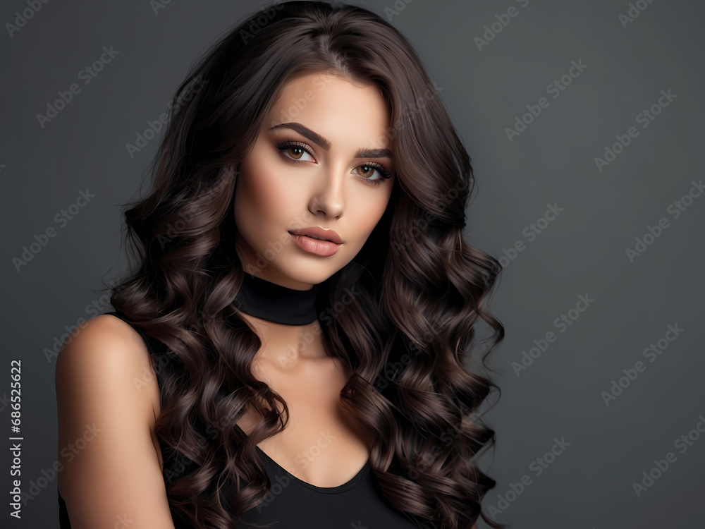 Naklejka premium close up portrait of a woman