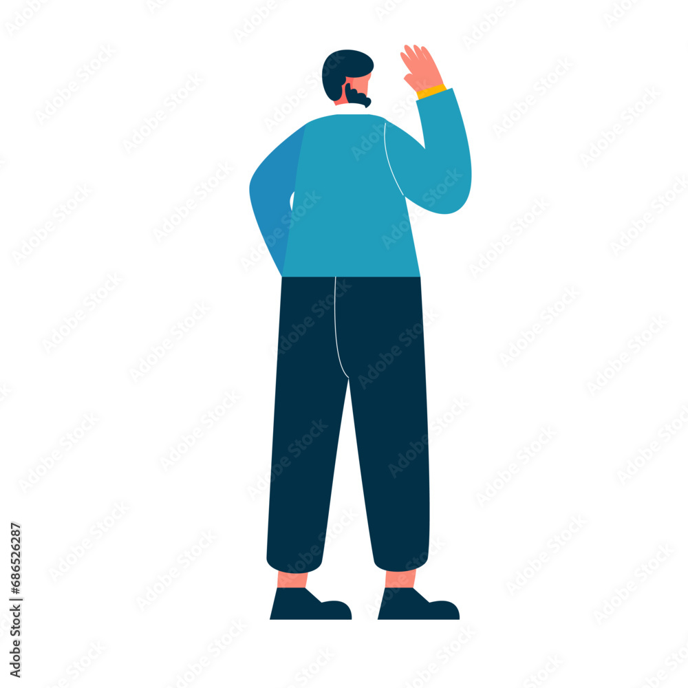 Businessman character set flat illustrations Businessman character set flat illustrations