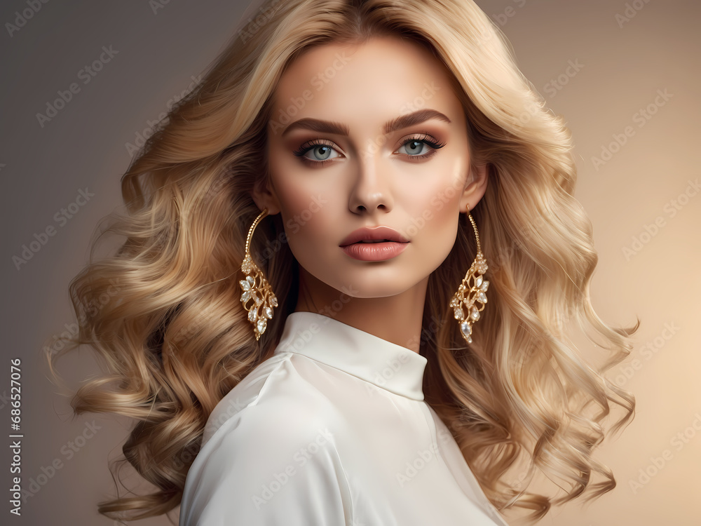 Fototapeta premium close up portrait of a woman