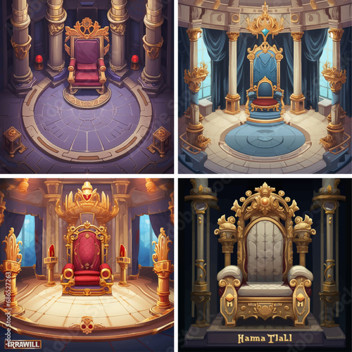 architecture throne chair design decor gold palace luxury art ancient culture travel royal king