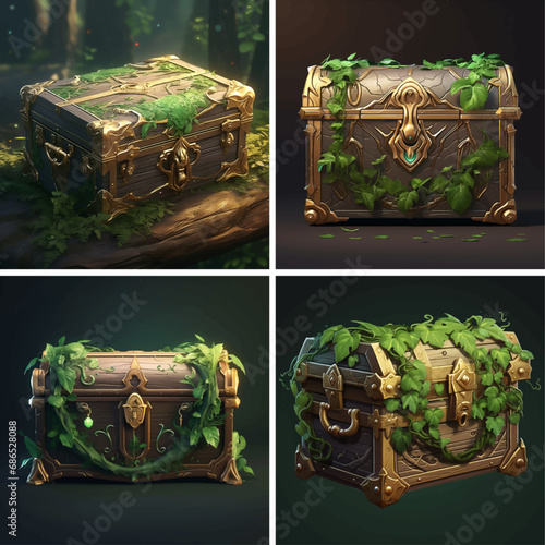 treasure chest wooden box old antique vintage brown wood lock gold wealth closed ancient pirate