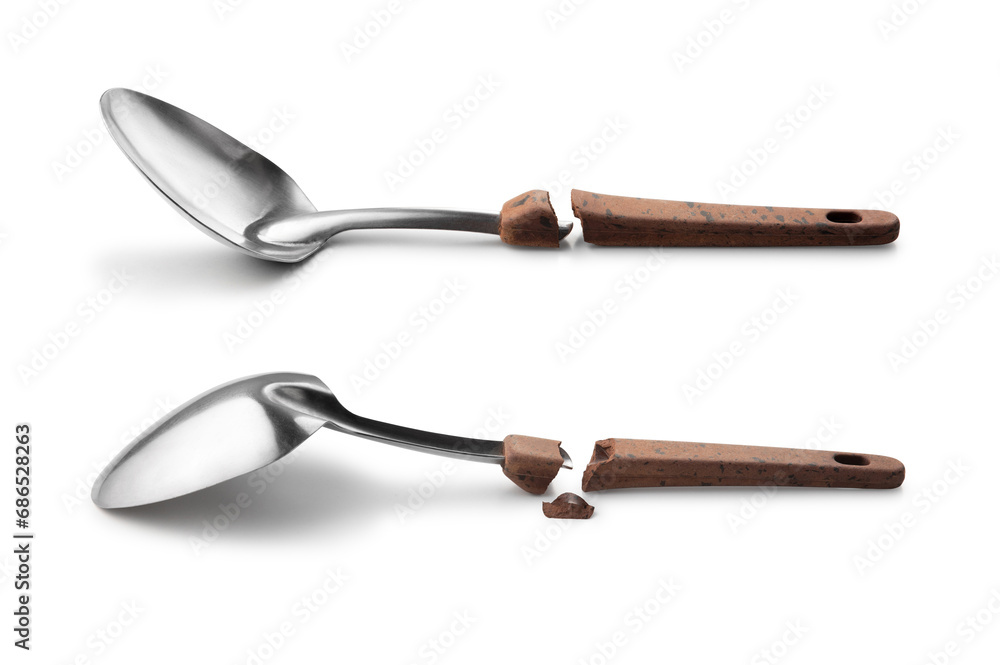 Stainless Ladle on White background. Stainless Ladle on White background.